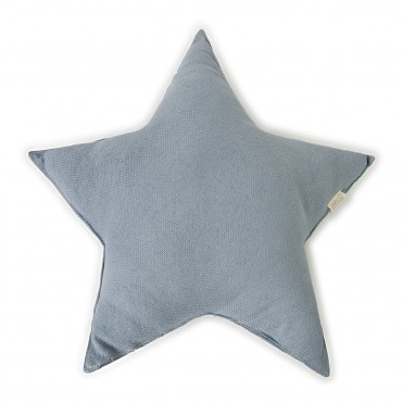 BIGSTAR CUSHION CANVAS BLUE