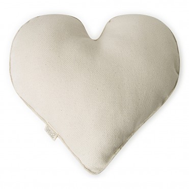 COUSSIN COEUR CANVAS IVORY
