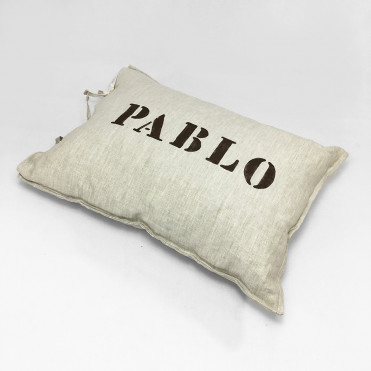 COJIN 100% LINO PERSONALIZADO