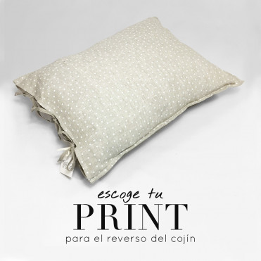 COJIN 100% LINO PERSONALIZADO