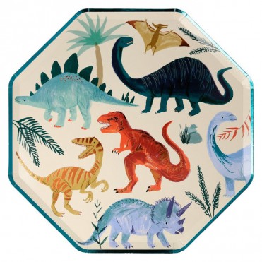 ASSIETTES PAPIER DINOSAUR...