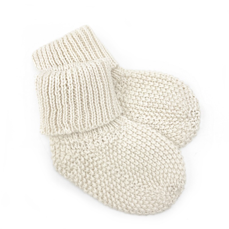 CHAUSSETTE BEBE TRICOT DUNE POWDER