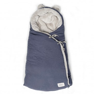 SACO TEDDY POWDER DUSTY BLUE