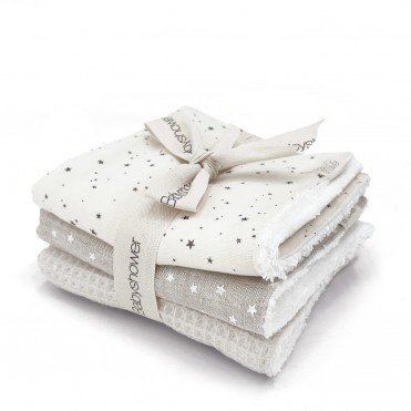 SET 3 MINI-SERVIETTES WHITE...