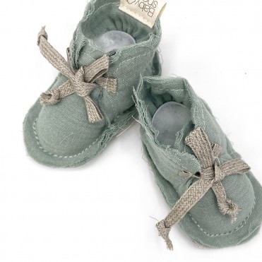 COTTON BOOTIES SALVIA POWDER