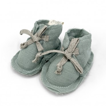 COTTON BOOTIES SALVIA POWDER