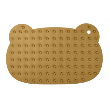 ANTI-SLIP BEAR BATHMAT CARAMEL