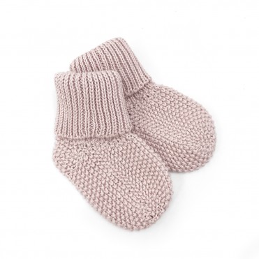 CHAUSSETTE BEBE TRICOT NUDE