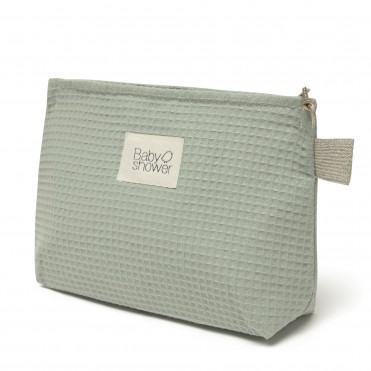 POCHETTE PAÑALES WAFFLE SALVIA
