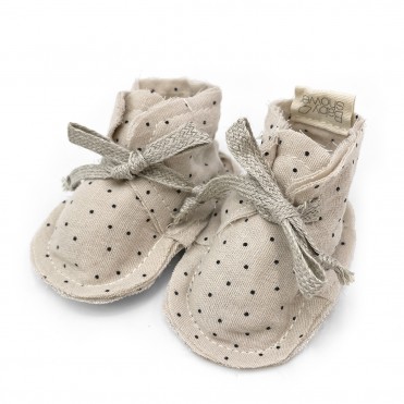 COTTON BOOTIES PEPITA CLOUDY