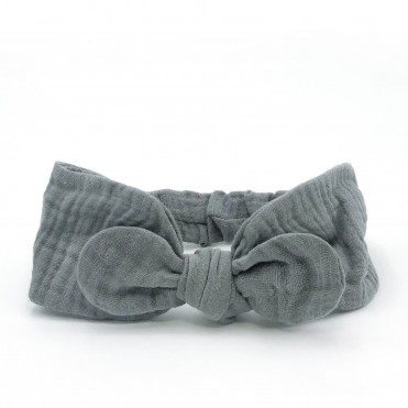 COTTON BABYTURBAN GREY POWDER