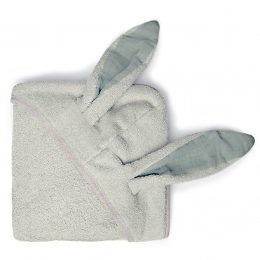 SAGE POWDER HOODED BUNNY CAPE