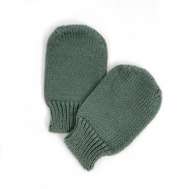 FOREST TRICOT BABY MITTENS