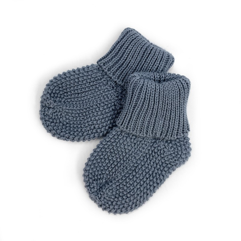 CHAUSSETTE BEBE TRICOTDUSTY BLUE