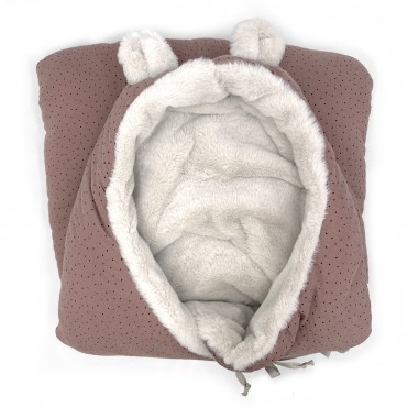 SACO TEDDY PEPITA BERRY