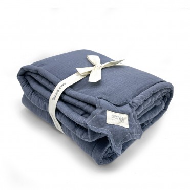 LITTLE PLAID GRANDE DUSTY BLUE