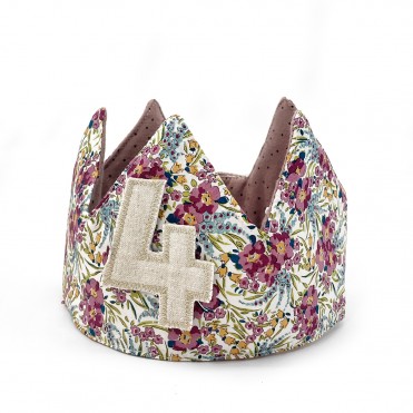 SWIRLING PETALS BIRTHDAY CROWN