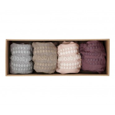PACK 4 NON-SLIP BABY SOCKS...