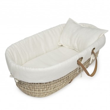 ECRU LINEN MOSES BASKET