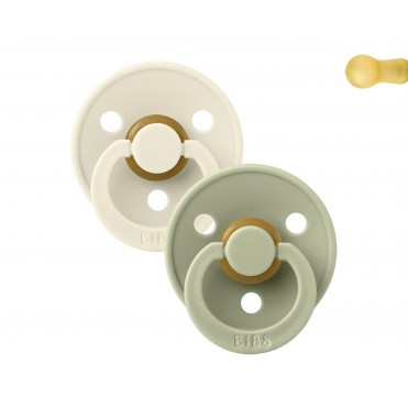 SET 2 TÉTINES BIBS Ivory/Sage
