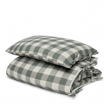 CRIB BEDDING SET VICHY FOREST