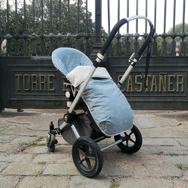 bugaboo footmuff blue