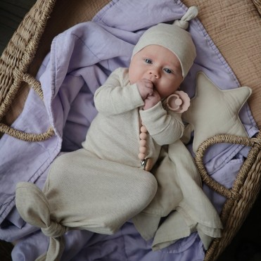 MUSHIE RIBBED BABY BEANIE...