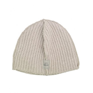 BEIGE TRICOT NEWBORN BABYHAT