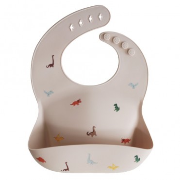 DINOSAURS MUSHIE SILICON BIB