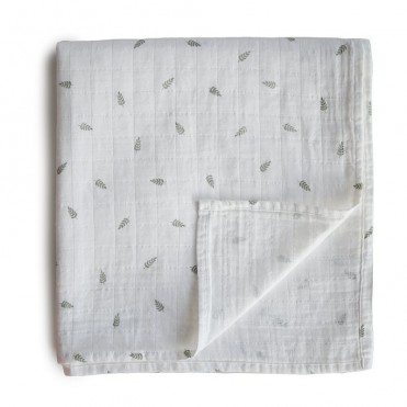 MUSHIE MUSLIN PRINT LEAVES