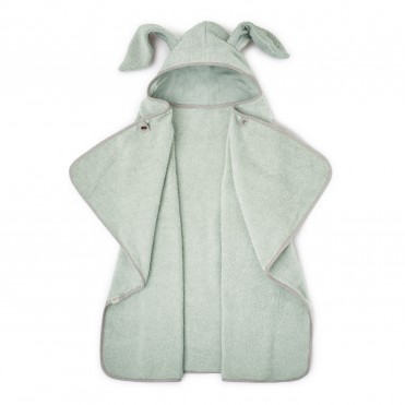 LARGE BUNNY BATH CAPE SAGE...