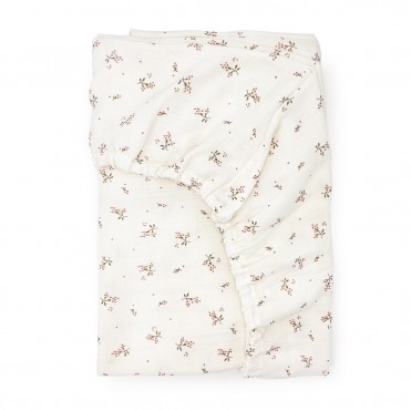 CRIB FITTED SHEET ROSEBERRY