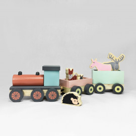 EDVIN ANIMAL WOODEN TOY TRAIN