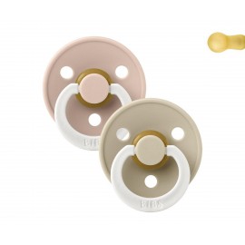PACK 2 CHUPETES BIBS DE LUX BLUSH/VANILLA NIGHT