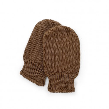 MOUFLES BEBE TRICOT TOFFEE