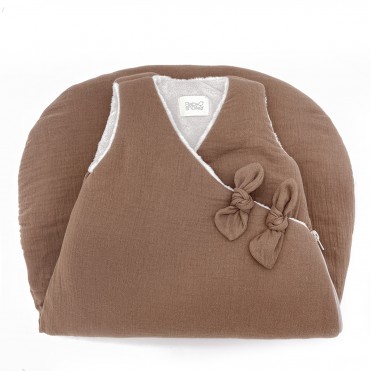 FLEECE SLEEPING BAG TOFFEE