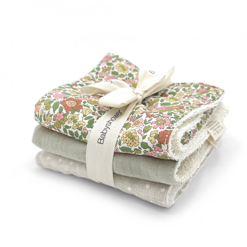 Pack toallitas cambiador Lovely Bloom bebé de Babyshower