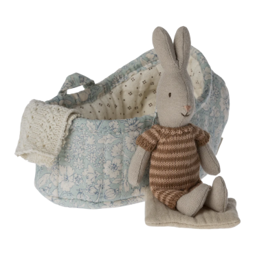 MAILEG BUNNY IN BLUE CARRY...