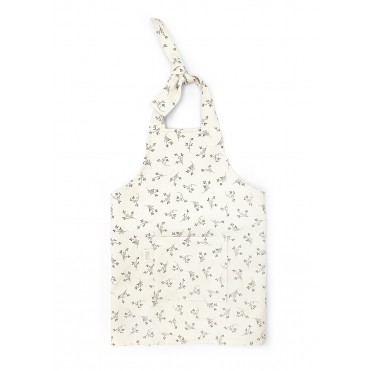 KIDS APRON OLIVE BLOOM CANVAS
