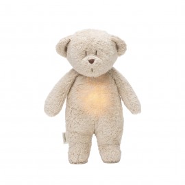 OURS EN PELUCHE MOONIE SAND NATUR SON ET LUMIERE BIO