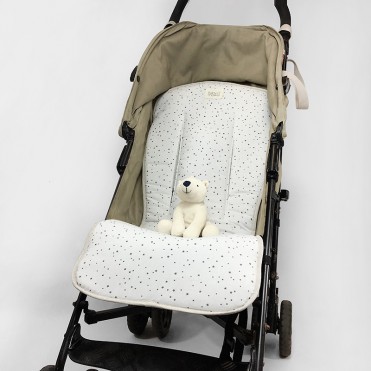 GREY ON GREY UNIVERSAL STROLLER MAT