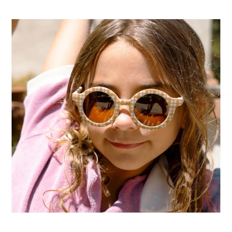 LUNETTES DE SOLEIL POLARISEES ROUND SIENNA GINGHAM 18m 8 ANS