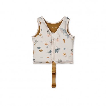 LIEWOOD VEST DOVE SEA...