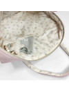 BEIGE LINEN CAMILA MATERNITY BAG