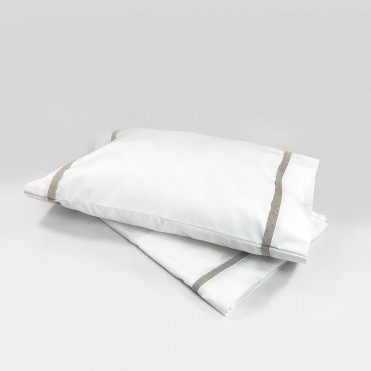 LINEN CRIB SHEET & PILLOW SET