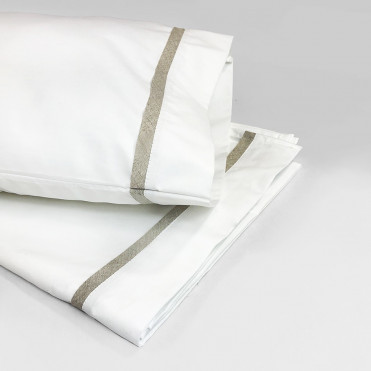 LINEN CRIB SHEET & PILLOW SET