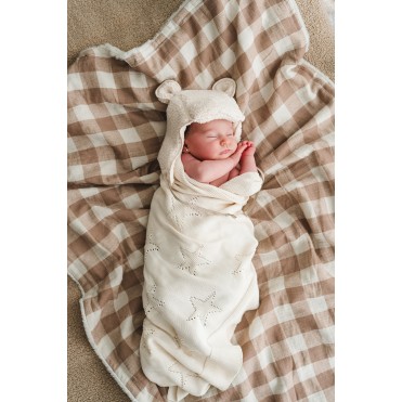 STAR TRICOT BLANKET IVORY