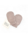 BIO ROSE TRICOT BABY MITTENS