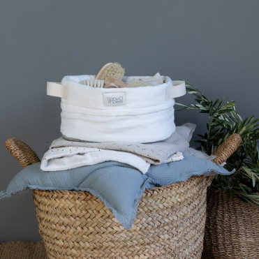 100% LINEN ALEHOP BASKET