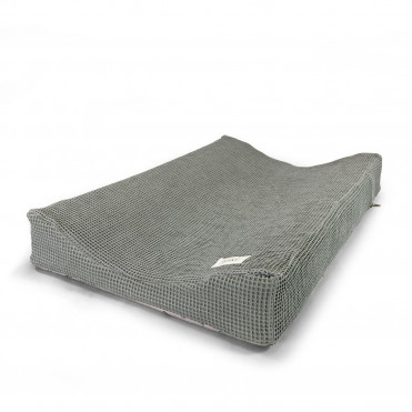 WAFFLE GREY CHANGING MAT COVER
